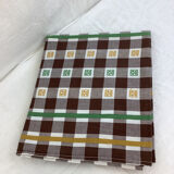 Vintage checkered tablecloth