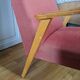 Fauteuil scandinave pieds compas