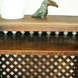 Meuble d'appoint en sapin campagnard ancien