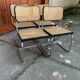 Cesca chair Marcel Breuer B32 modern Italian mid-century, set of 4 from the 70s.