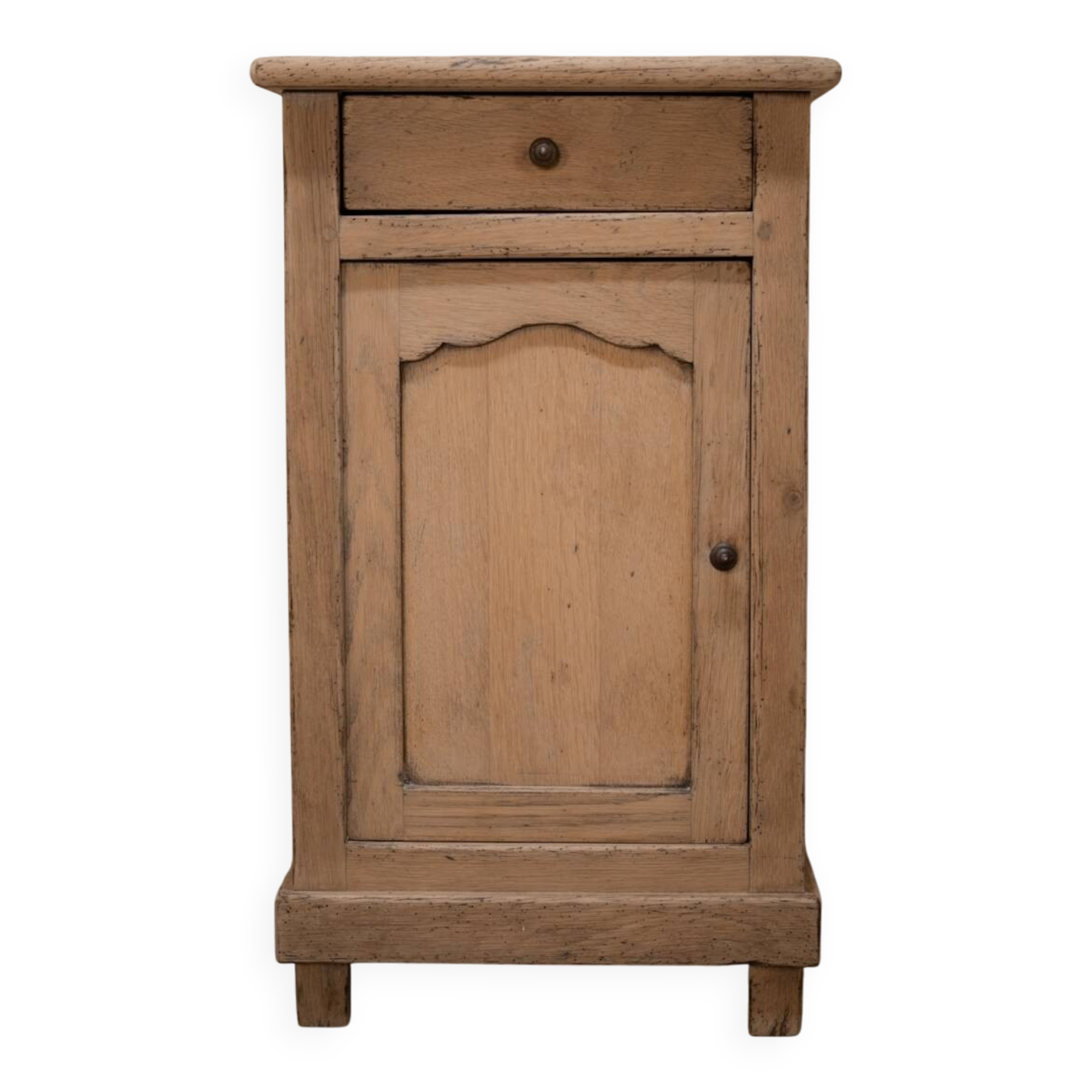 Antique oak bedside table