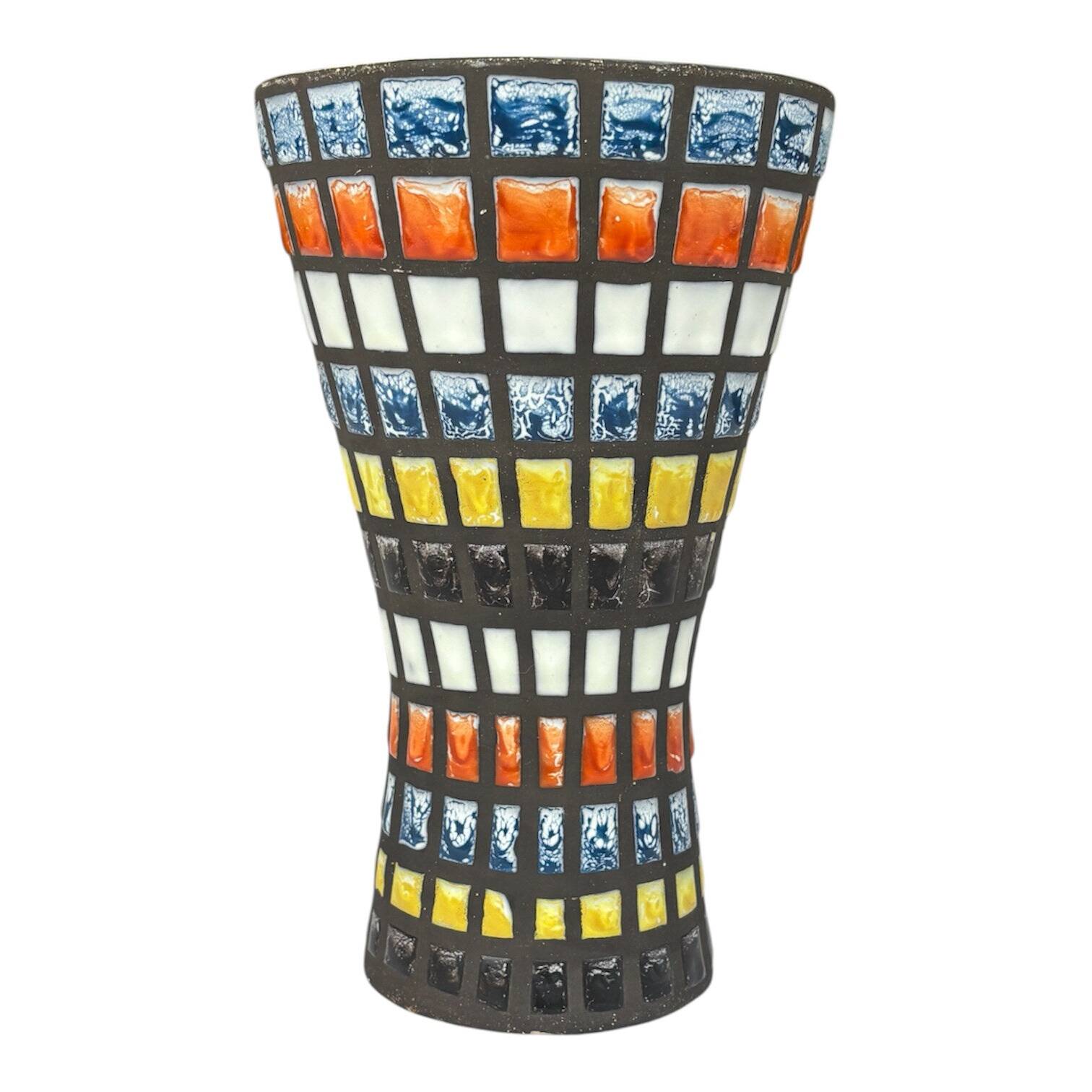 Vase Diabolo M44 décor « Pyjama » Roger Capron