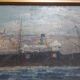 Marine , boat , entrance to the port of Marseille ( le panier )