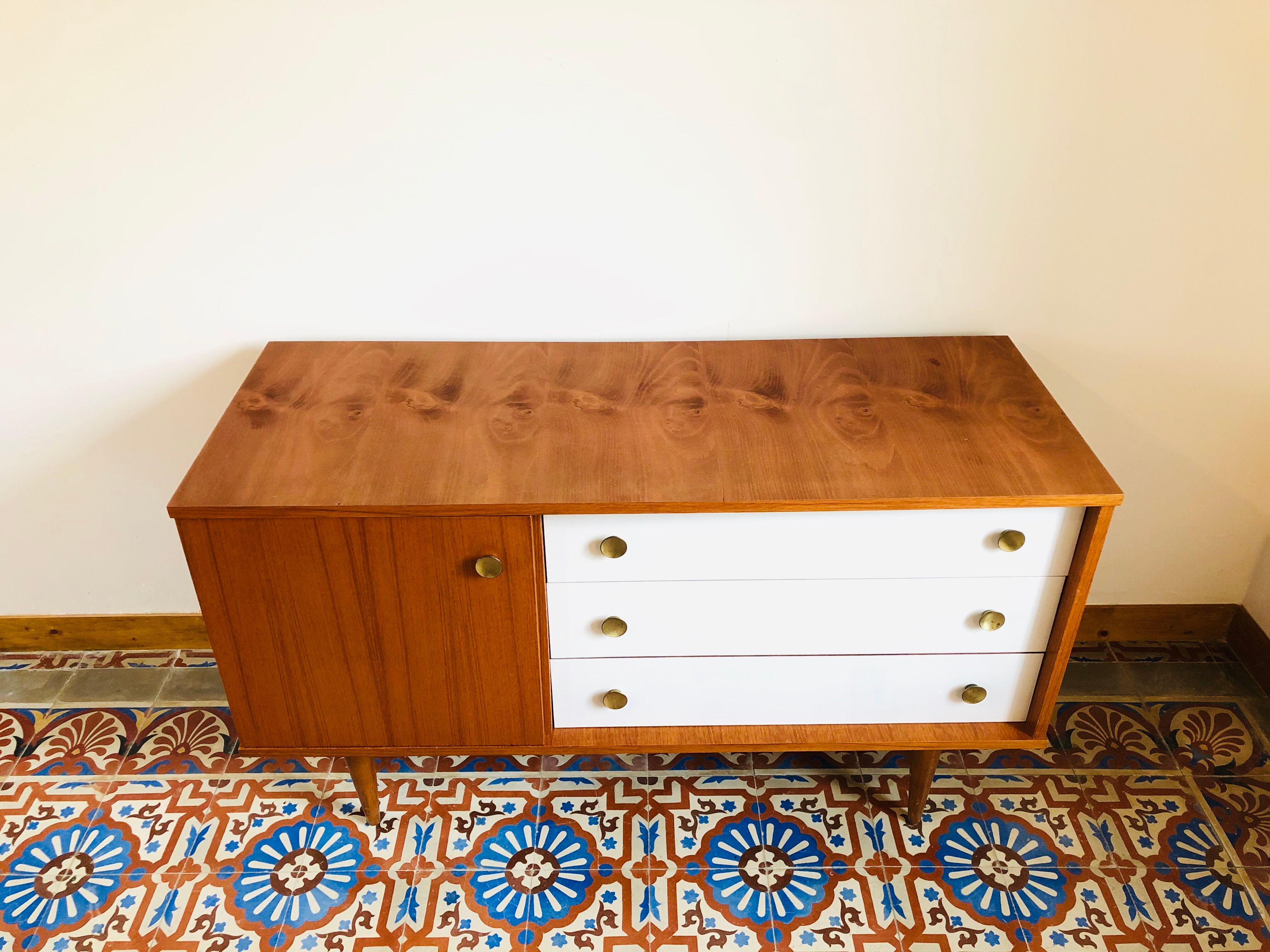 Vintage teak dresser