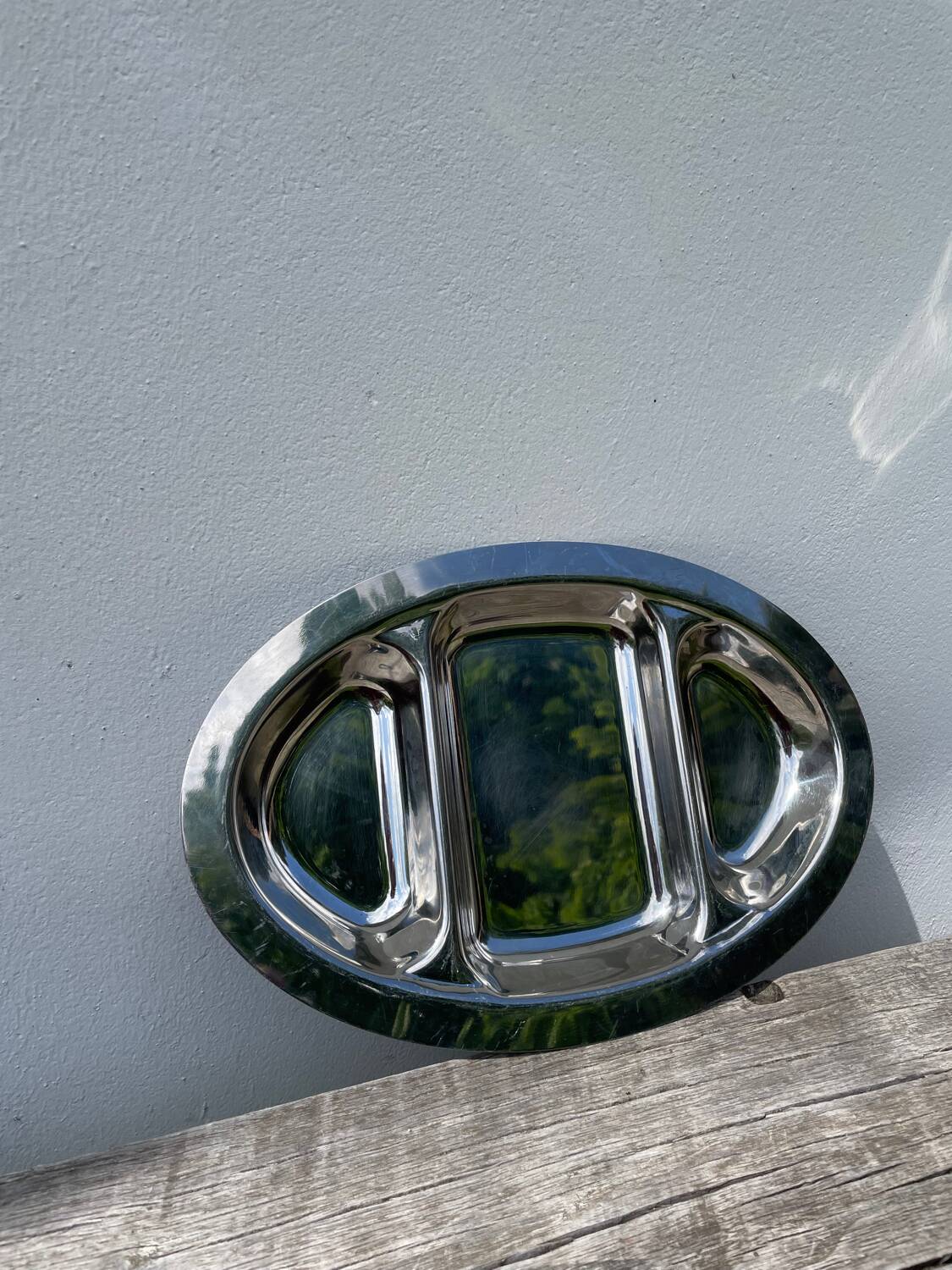 Plat compartimenté en inox Rémy Letang