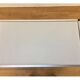 Desserte minimaliste 1970 en aluminium brossé plateau réversible