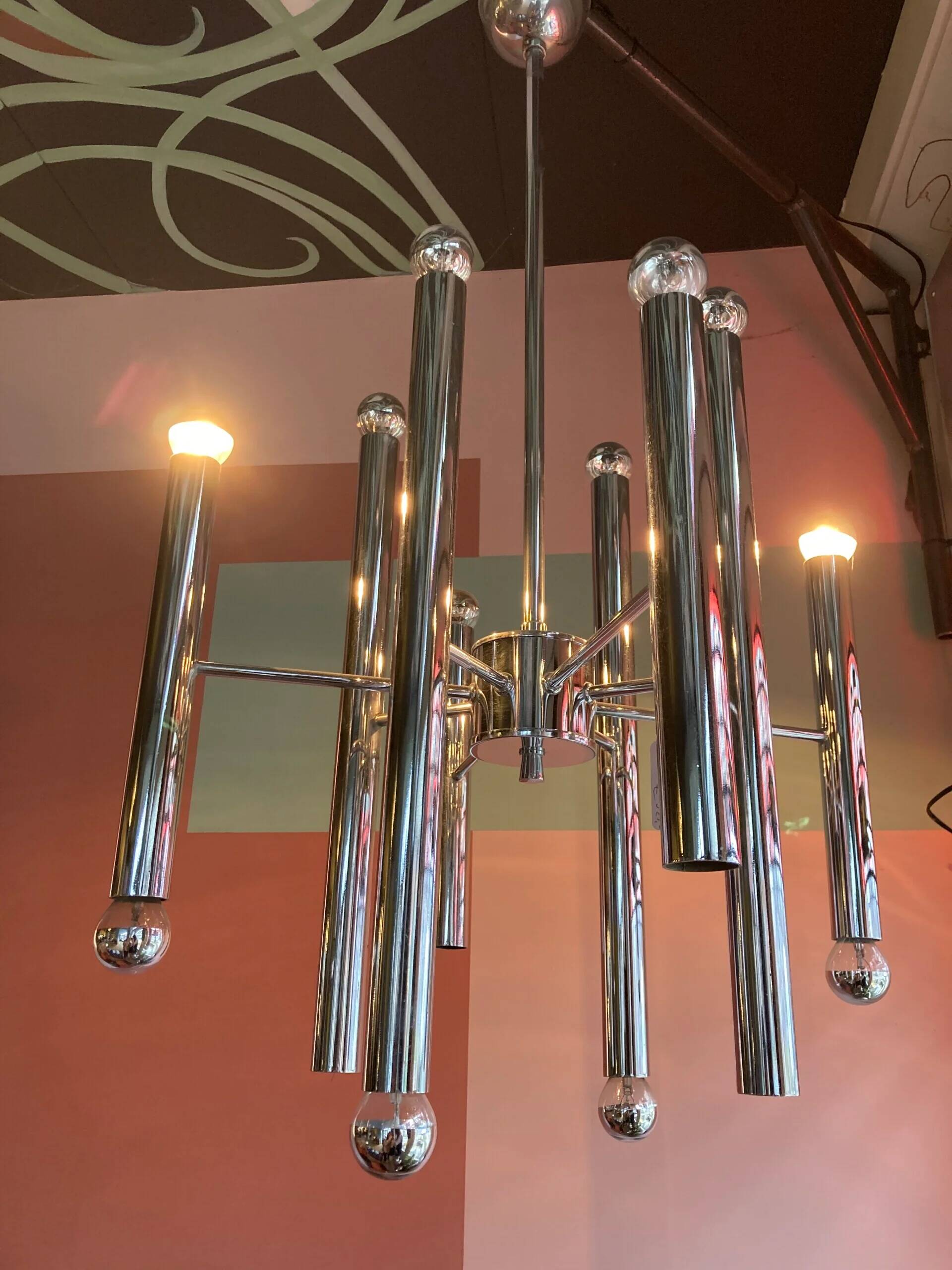 Vintage Sciolari pendant lamp, 1960s