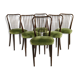 Série de 6 chaises type "Baumann" France 1950's