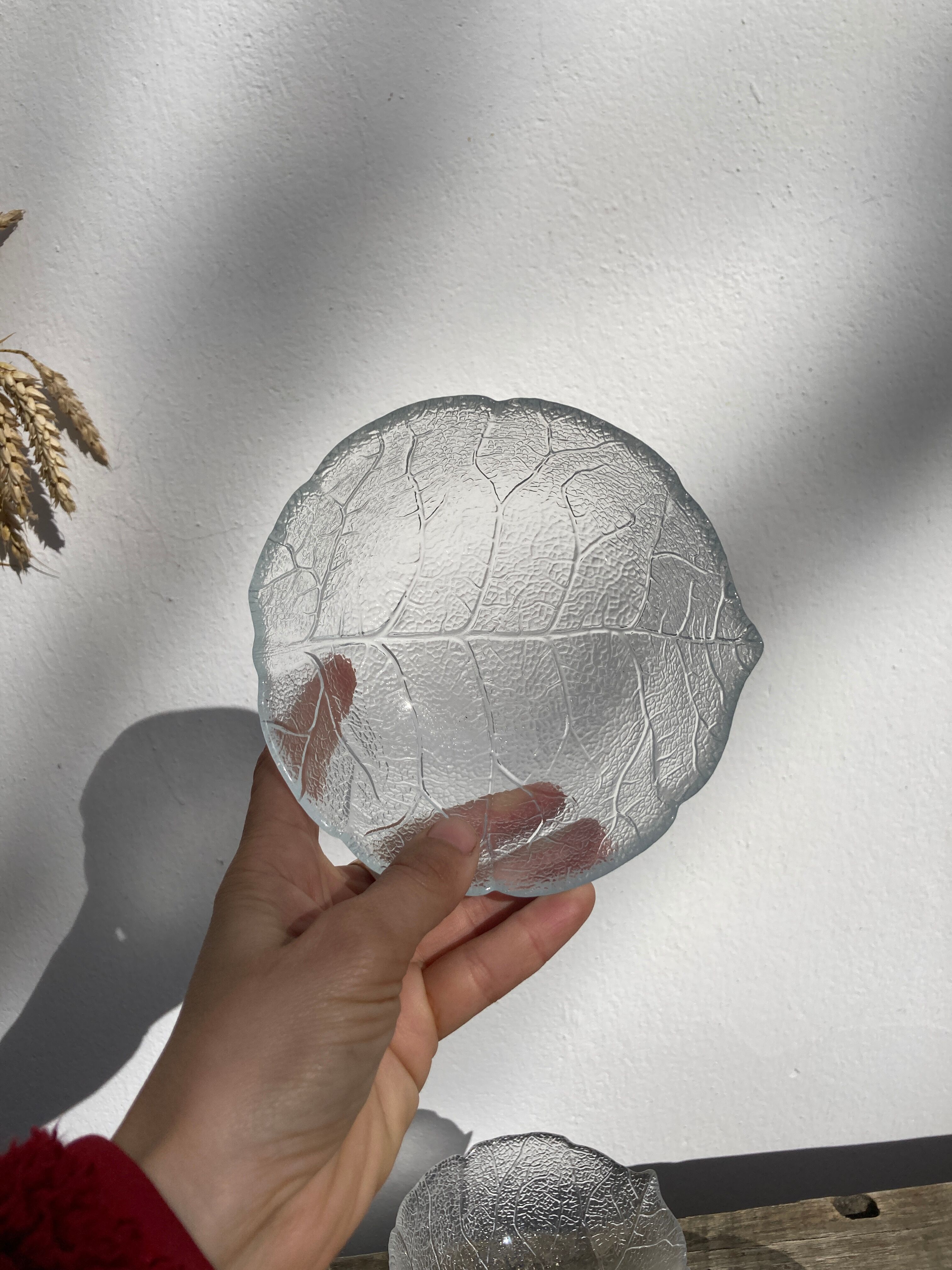 4 cups bowls transparent glass sheets