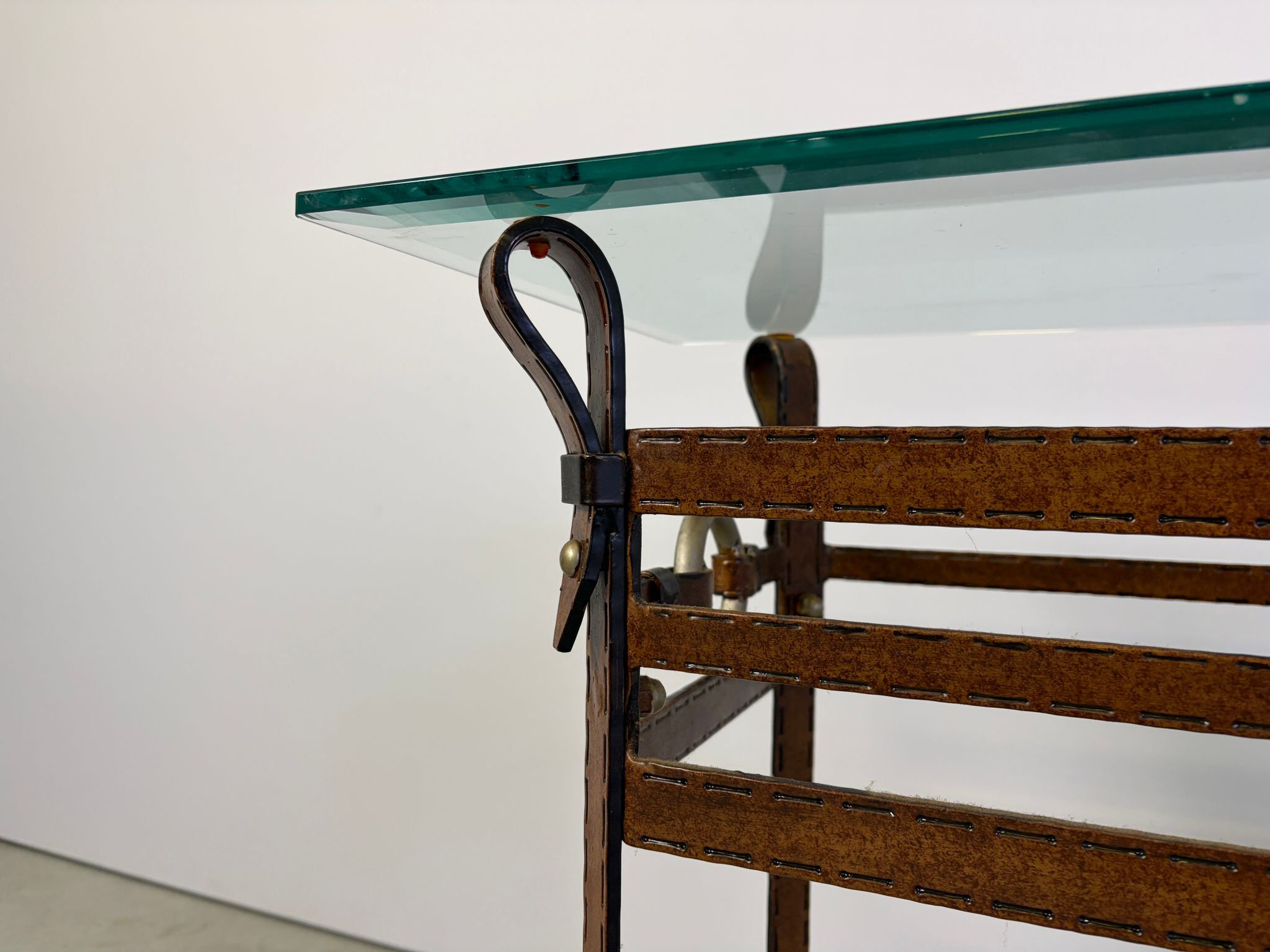 Console de style Hermès, années 1970