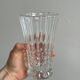 Vase vintage en verre pressé