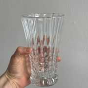Vintage pressed glass vase