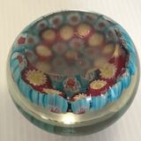Millefiori Murano parchment paperweight