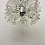 Spectacular Murano glass flower chandelier by Venini for VeArt, Italy 1970s