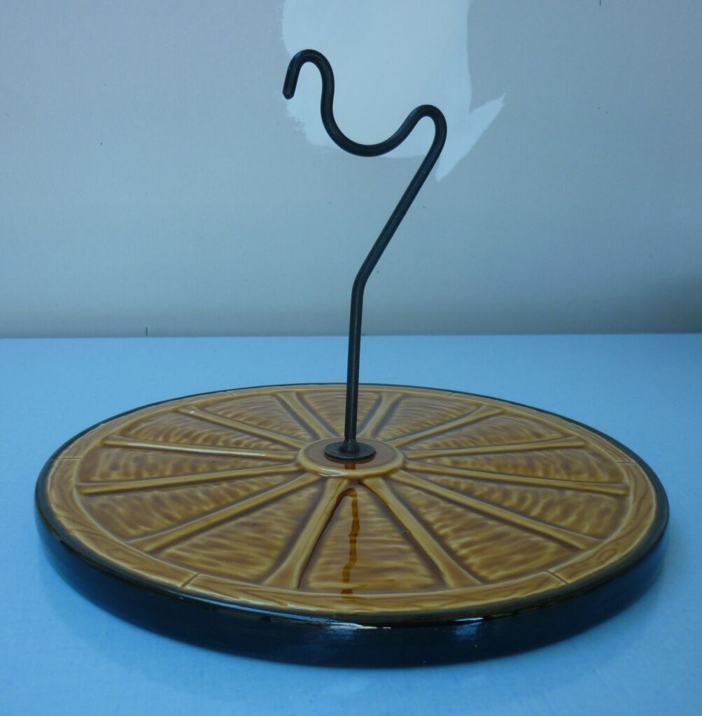 Ceramic cheese platter, 60/70s