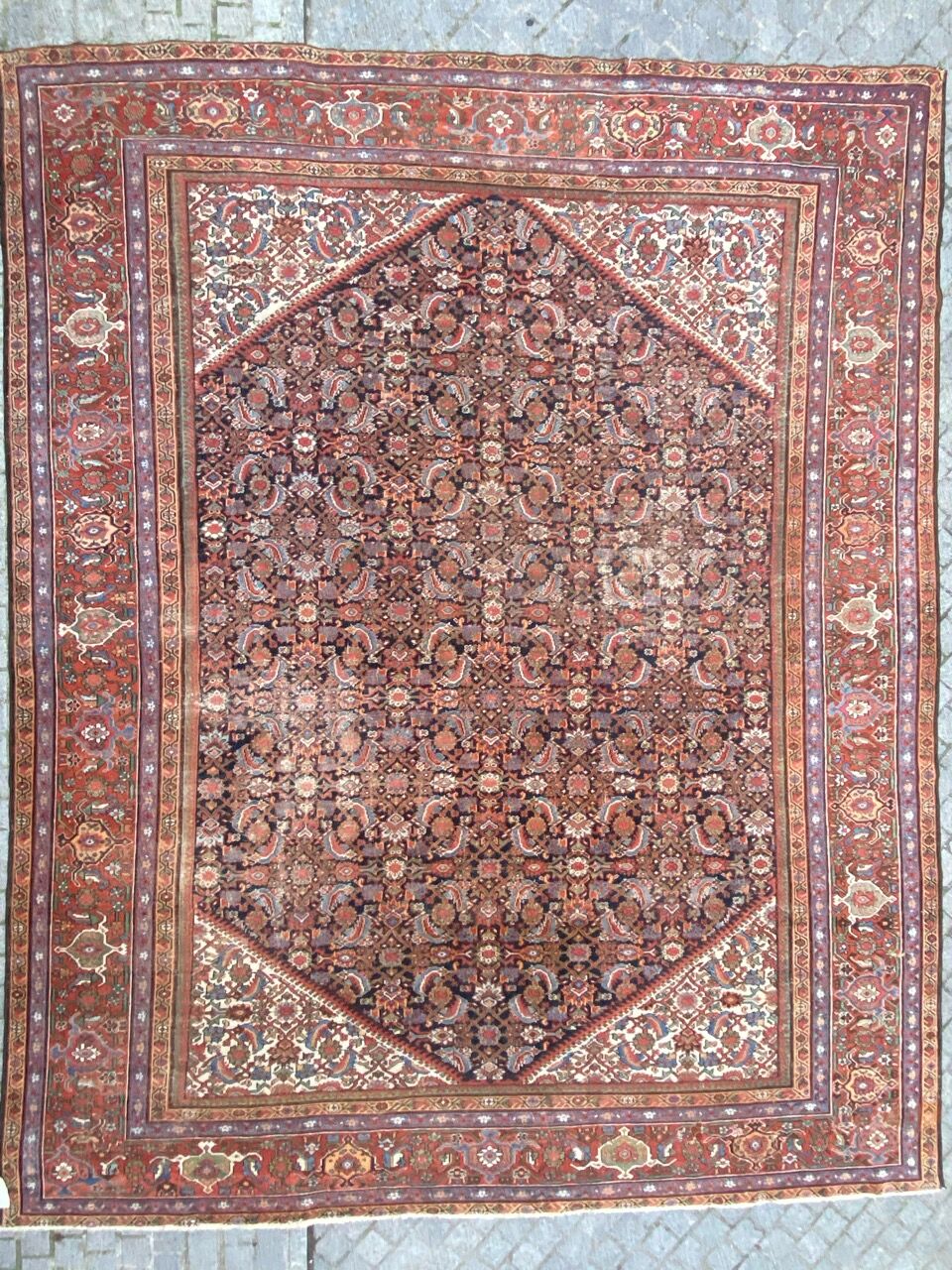 Old Persian carpet Ferahan 336x412 cm