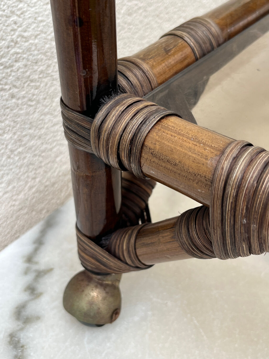 Bamboo bar trolley from the 70s