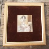 Female nude painting, Painting on copper.