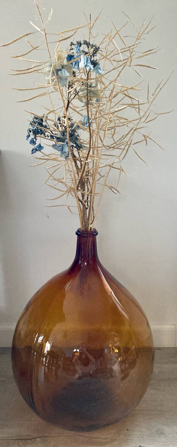 Amber demijohn 30L