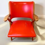 Vintage Italian armchair in Scandinavian style.