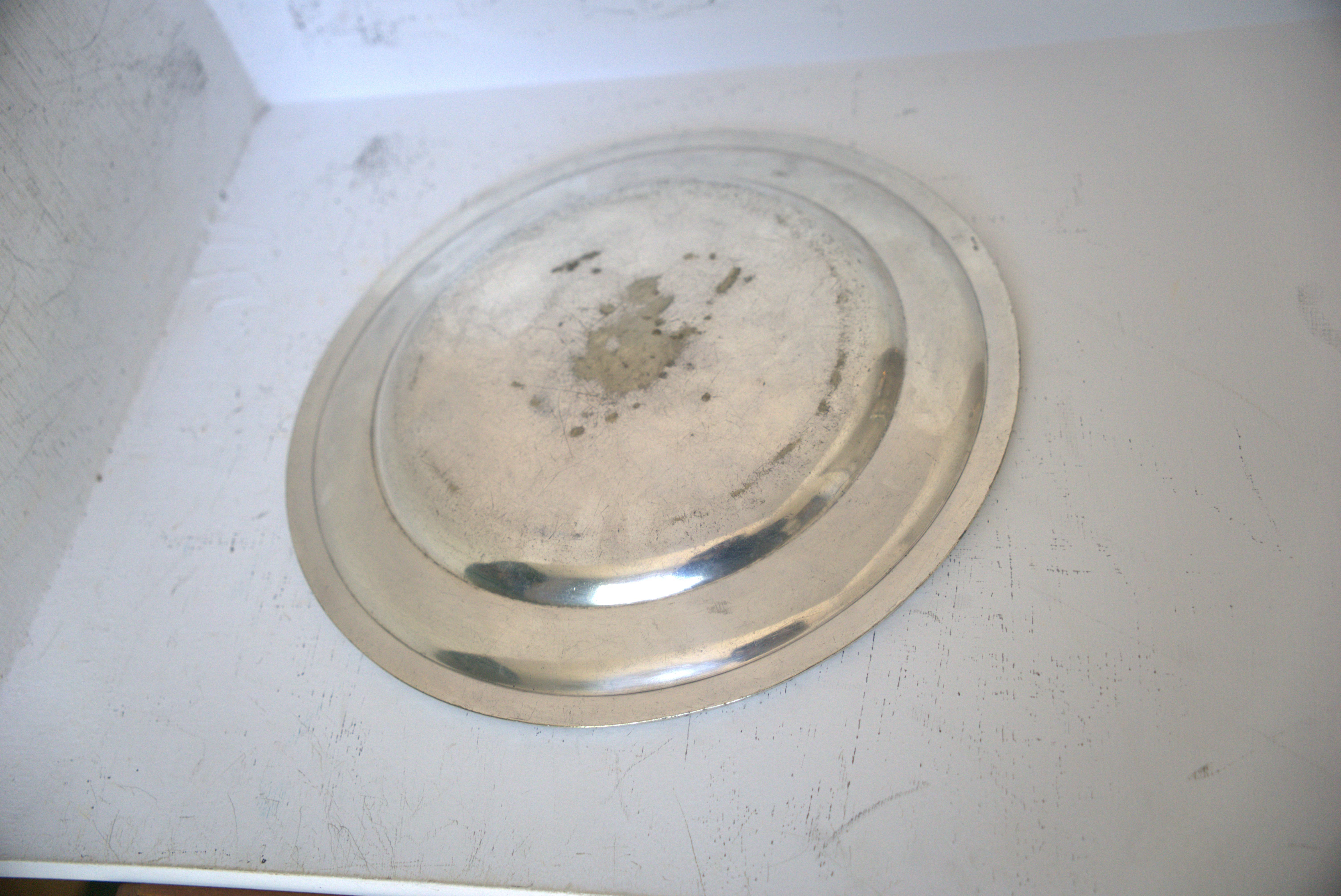 Set of silver-plated serving dishes