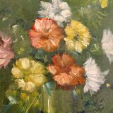 Tableau de fleurs  ancien