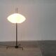 German floor lamp metal and plastic Tripod Ufo 370 by Bega, 1950s
