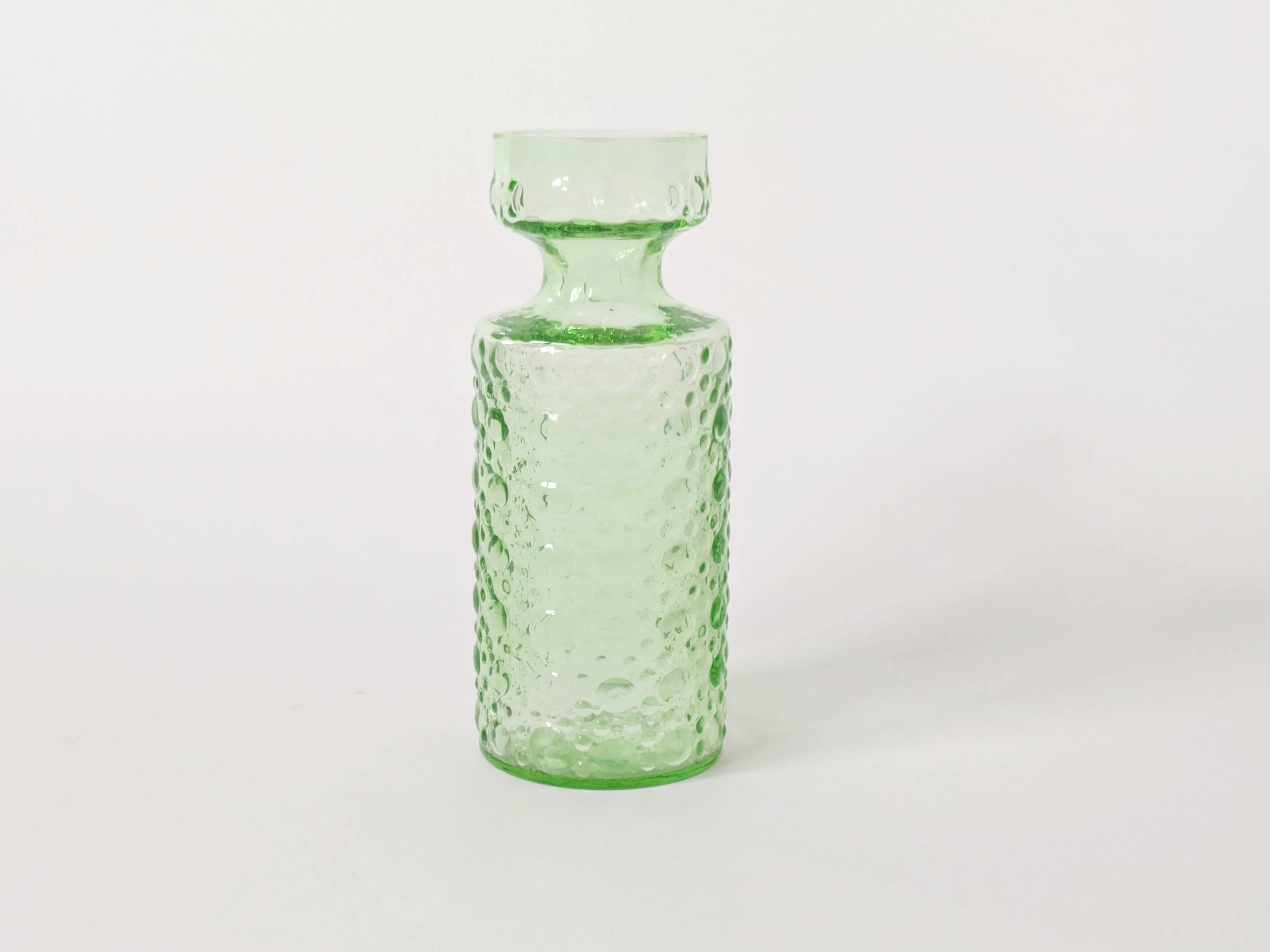 Vase à jacinthe vert, Herbert Kny, Allemagne, années 70