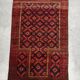 Vintage Baluch prayer rug in wool, Afghanistan 1940s.
