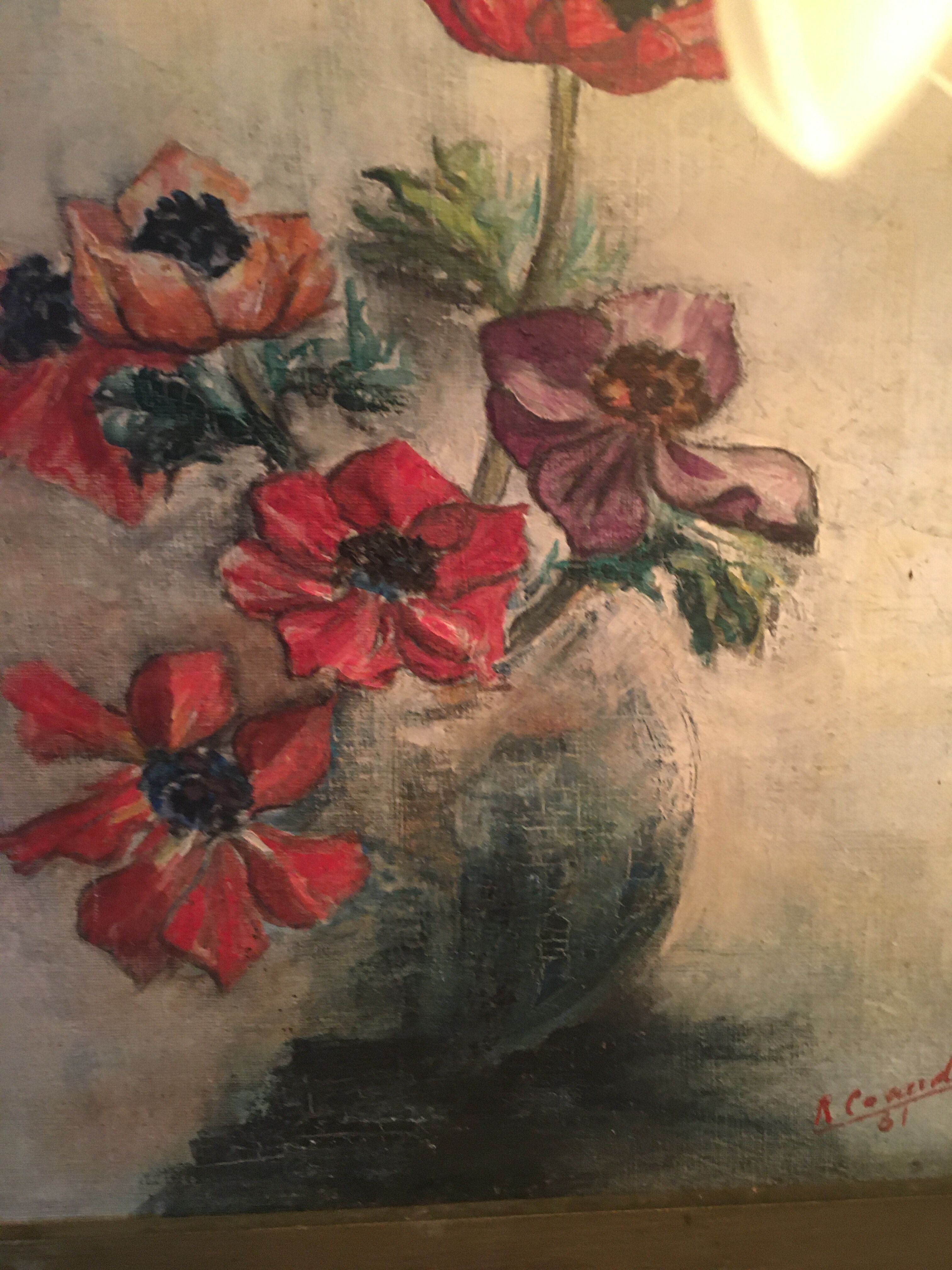 Signed oil on canvas, 1950s