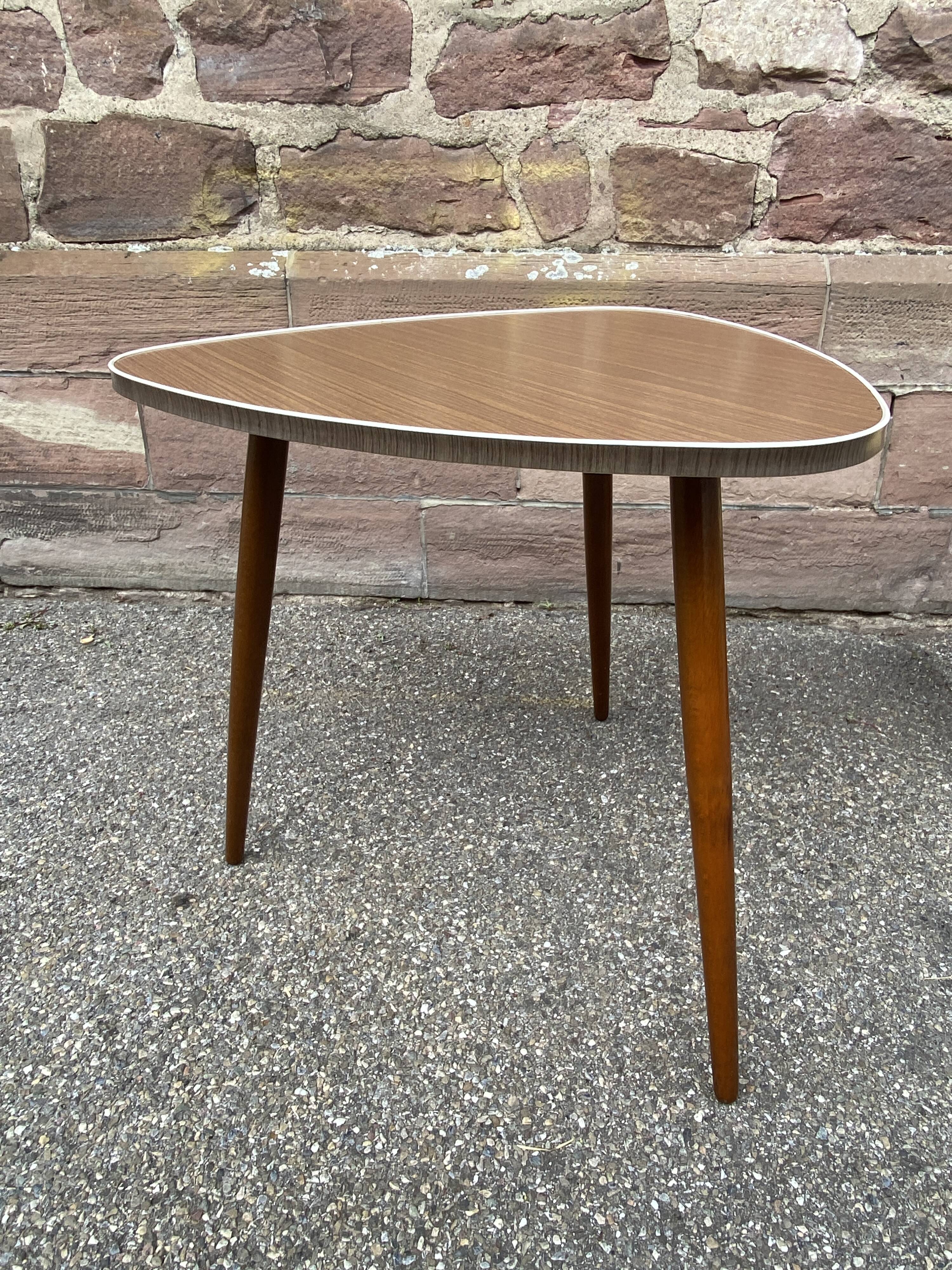 vintage Scandinavian coffee table midcentury 60s formica