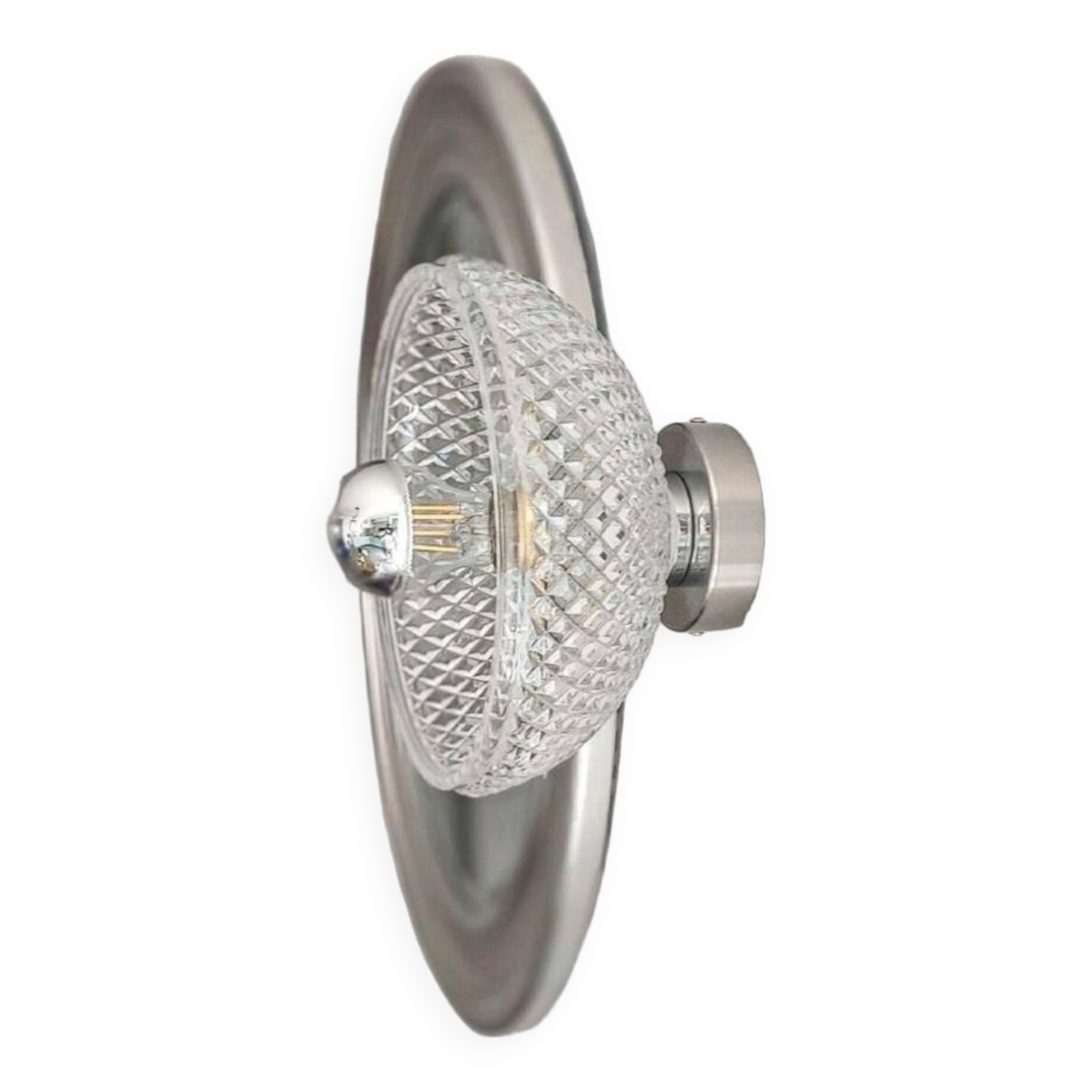 Vintage crystal wall light