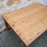 Old coffee table with drawer handle shell