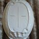 6 antique flat plates in majolica + dish