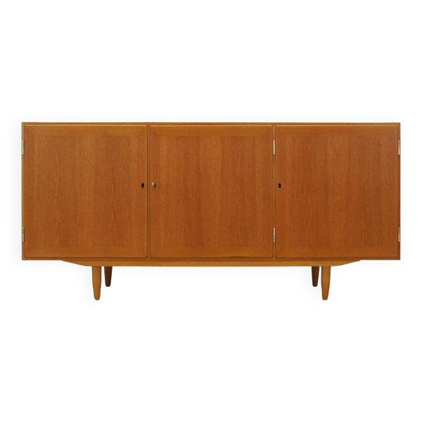 Buffet en frêne, design danois, années 1970, designer : Carlo Jensen, production : Hu