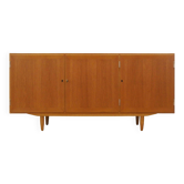 Buffet en frêne, design danois, années 1970, designer : Carlo Jensen, production : Hu