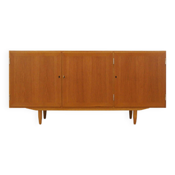 Buffet en frêne, design danois, années 1970, designer : Carlo Jensen, production : Hu