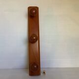 Coat rack wood hooks mushrooms