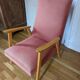 Fauteuil scandinave pieds compas