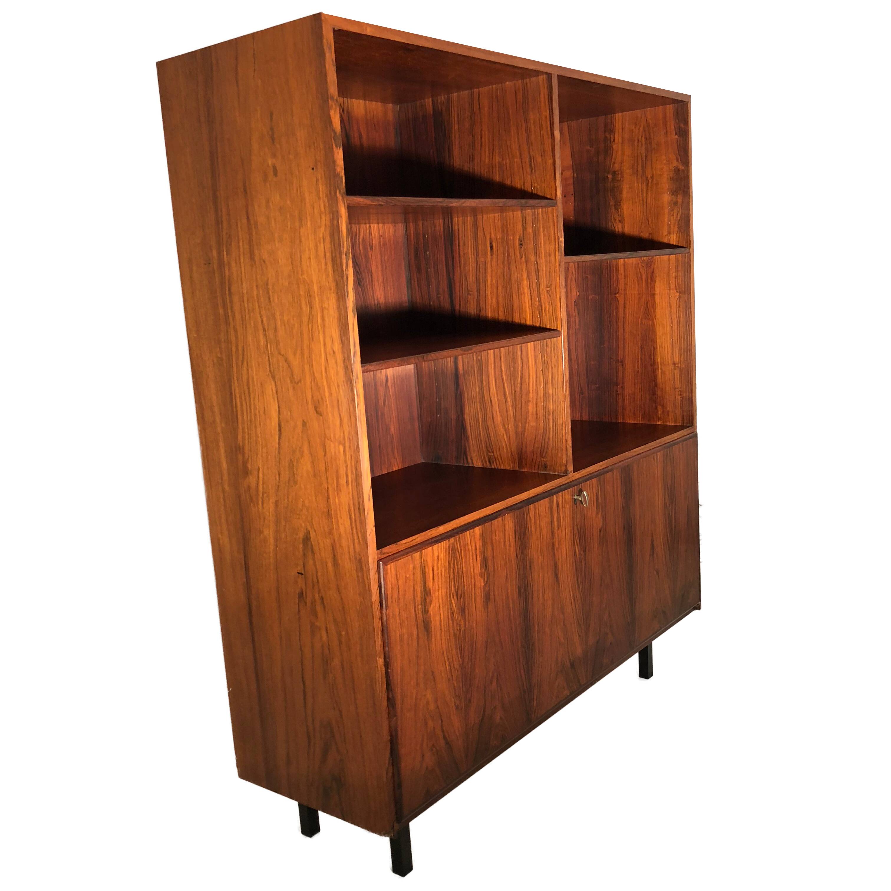 Scandinavian bookcase in the 1960s rosewood