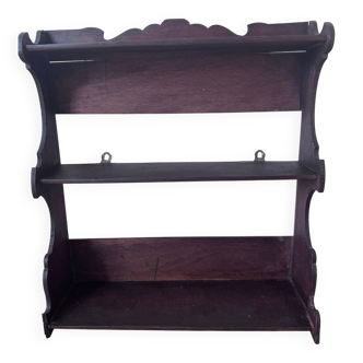 Antique wooden wall shelf