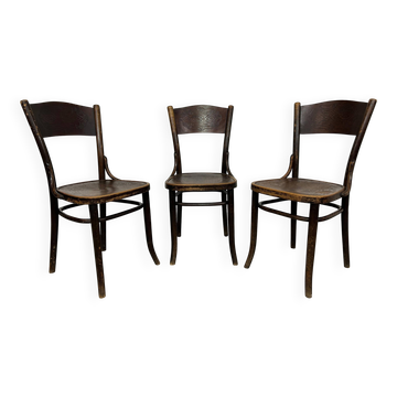 Set of 3 dining chairs by J&J Kohn