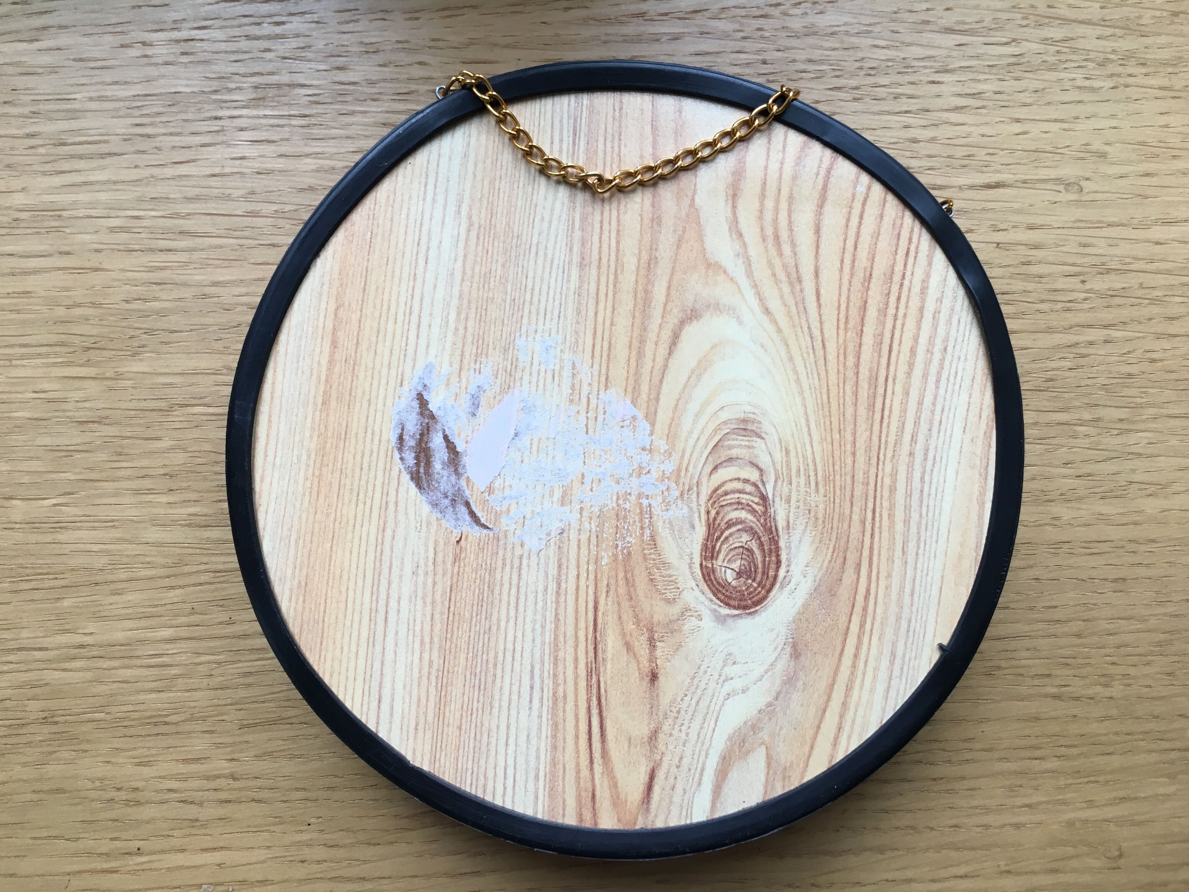 Vintage curved glass butterfly frame