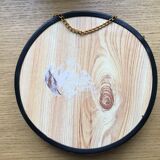 Vintage curved glass butterfly frame