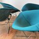 Diamond lounge armchairs by Harry Bertoia for Knoll