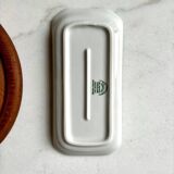 Beurrier Pillivuyt en porcelaine blanche