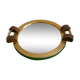 Plateau miroir rond art déco