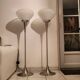 Pair of Italian floor lamps 1980 Murano glass