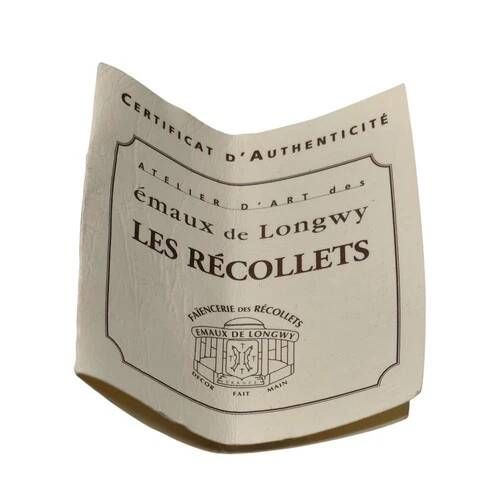 Covered box in floral enamel Longwy Prunelle FAI 10 Les Récollets Art from 2005