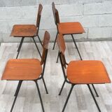 Set of 4 vintage chairs and design Eromes